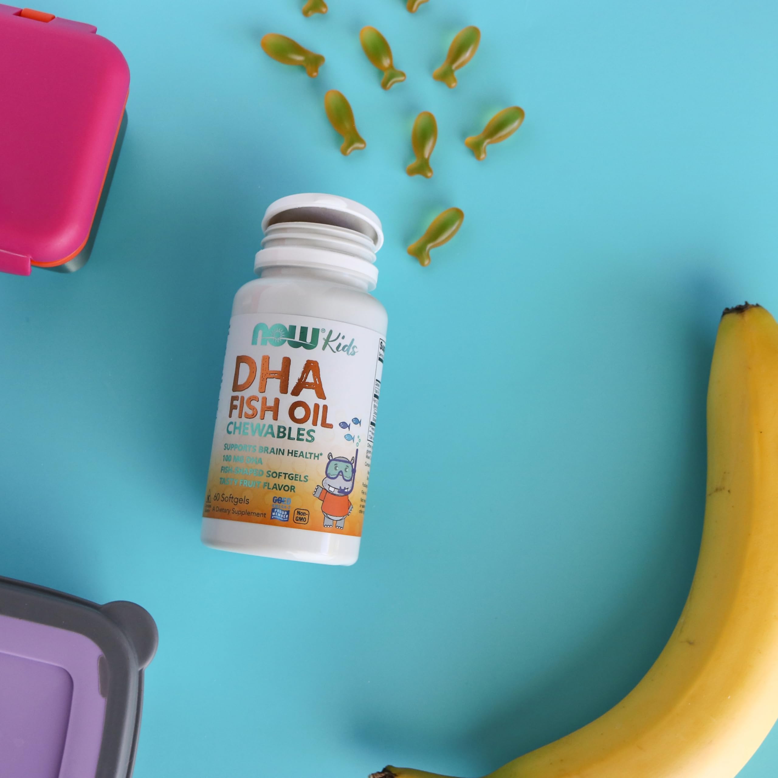 NOW Foods DHA Kids USA-packaged; family-owned brand since 1968.