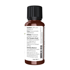 NOW Foods eucalyptus oil in diffuser reveals a revitalizing scent.
