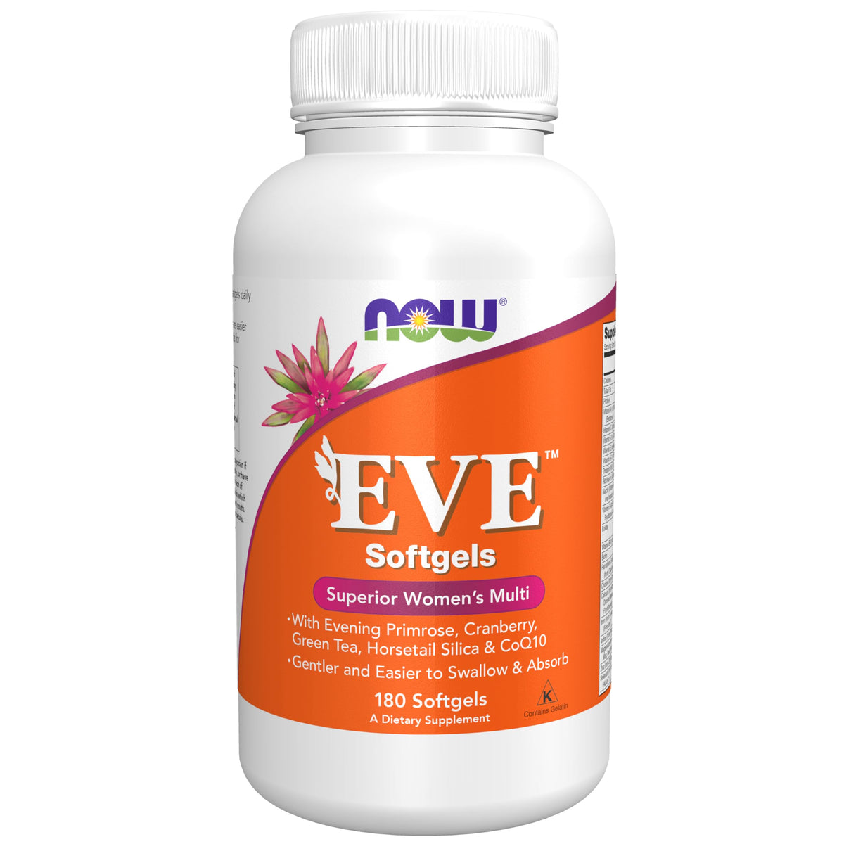 NOW Foods Eve Superior Women's Multi softgels, designed to be gentler and easier to swallow.