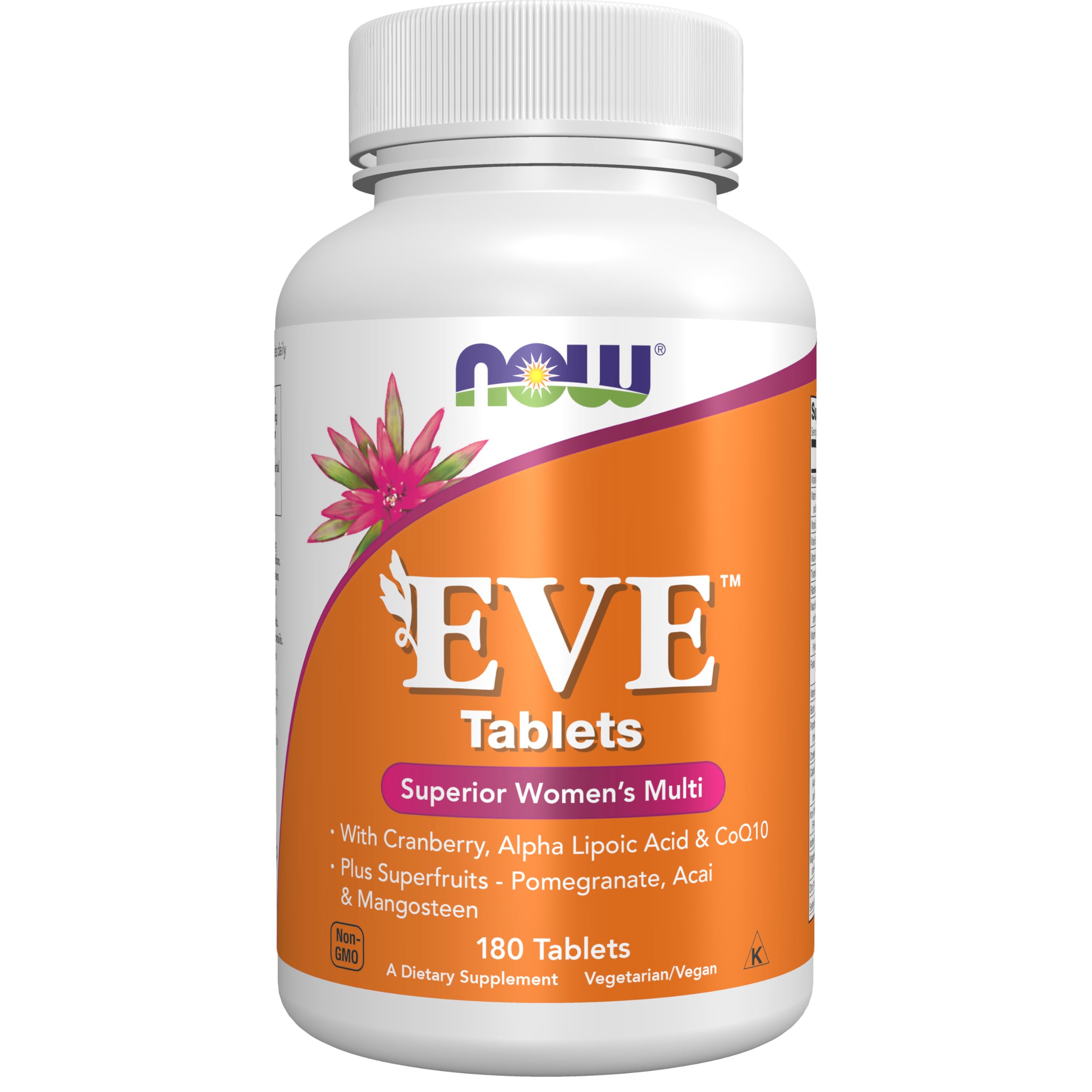 NOW Foods EVE women's multivitamin bottle front for daily nutrition.