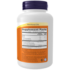 NOW Foods Evening Primrose Oil softgels close-up for convenient daily supplementation.