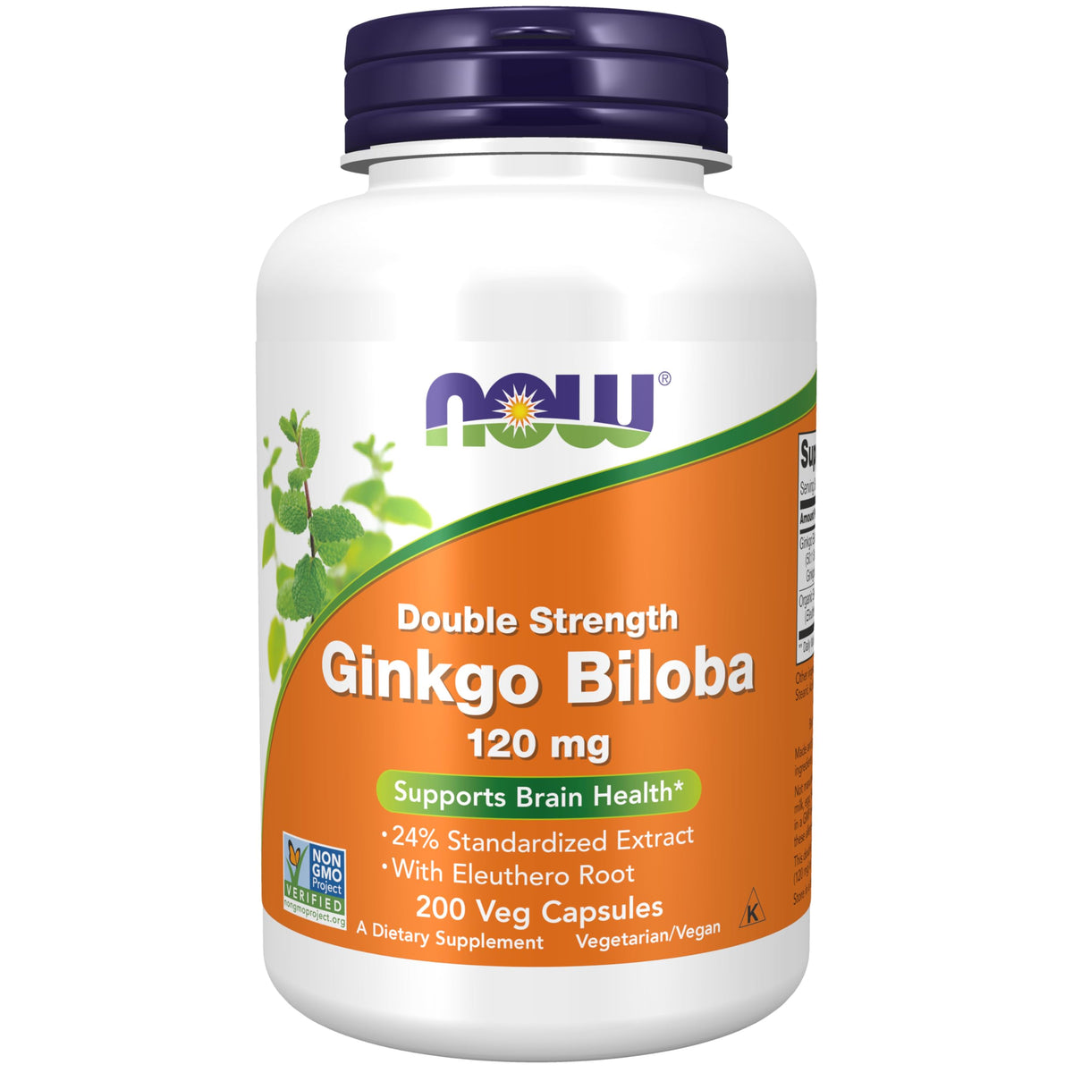 NOW Foods Ginkgo Biloba 120 mg capsule for daily focus.