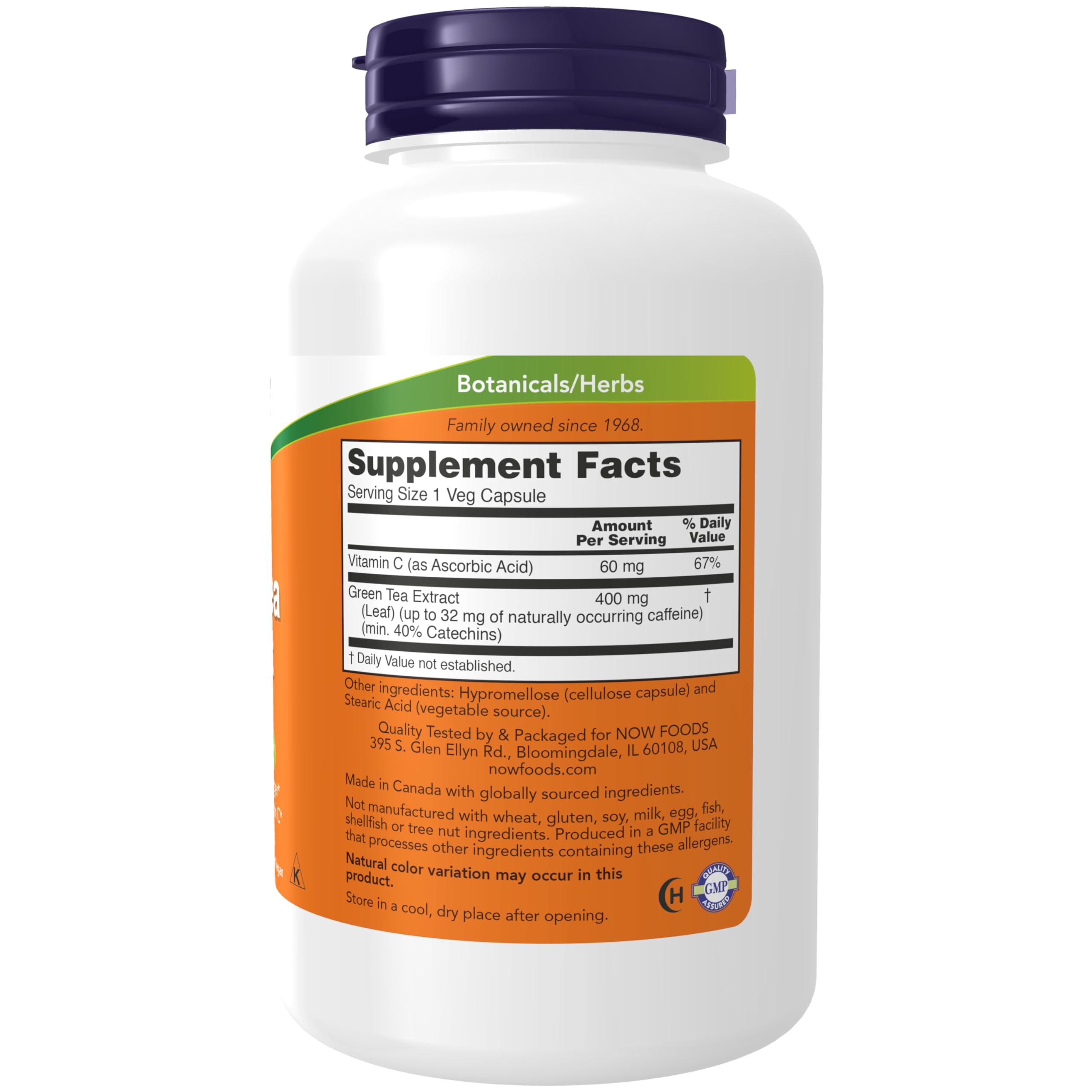 NOW Foods Green Tea Extract capsules close-up for easy daily use.