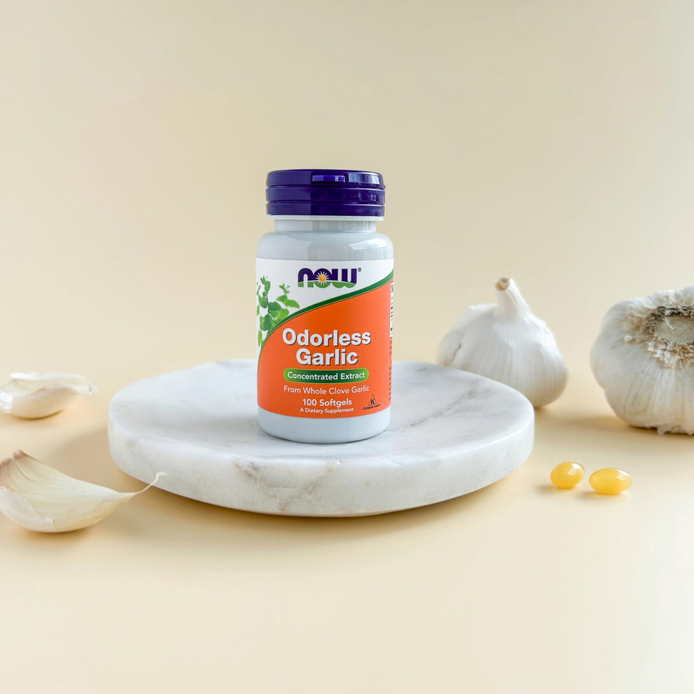NOW Foods Halal Kosher certifications seal, indicating compliant production.