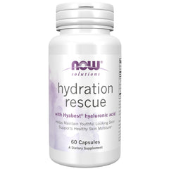 NOW Foods Hyabest Hyaluronic Acid bottle pour showing easy access for daily use