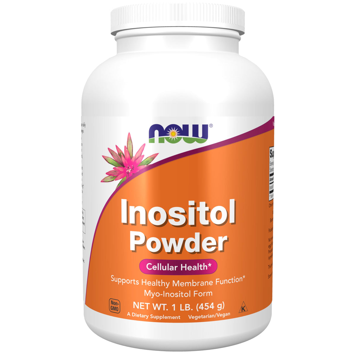 NOW Foods Inositol powder bottle promotes cellular signaling and health