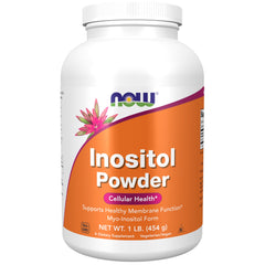 NOW Foods Inositol powder bottle promotes cellular signaling and health