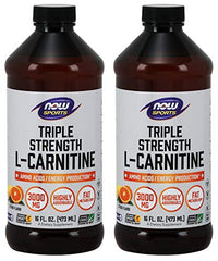 NOW Foods L-Carnitine Liquid bottle pouring for easy energy support
