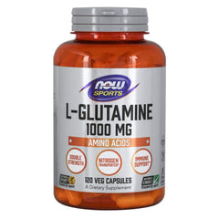 NOW Foods L-Glutamine 1000 mg bottle for daily immune and gut support