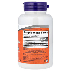 NOW Foods L-Methionine 500 mg capsules for balanced sulfur amino acid intake