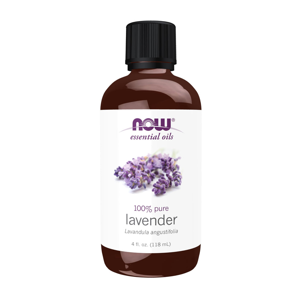 NOW Foods lavender oil bottle ready for diffuser use and calm routines
