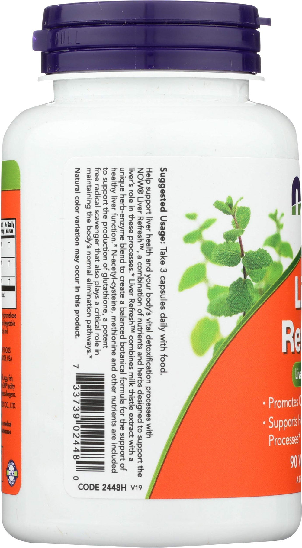 NOW Foods Liver Refresh capsules outdoors illustrate a portable antioxidant-friendly supplement.
