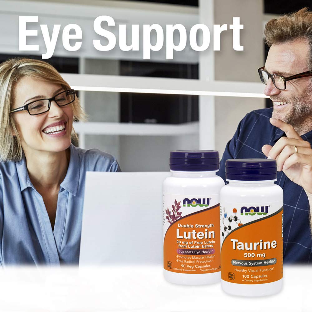 NOW Foods Lutein Zeaxanthin GMP seal closeup ensuring quality