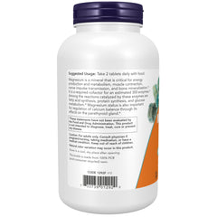 NOW Foods Magnesium Citrate tablets dispensed from bottle for daily use.