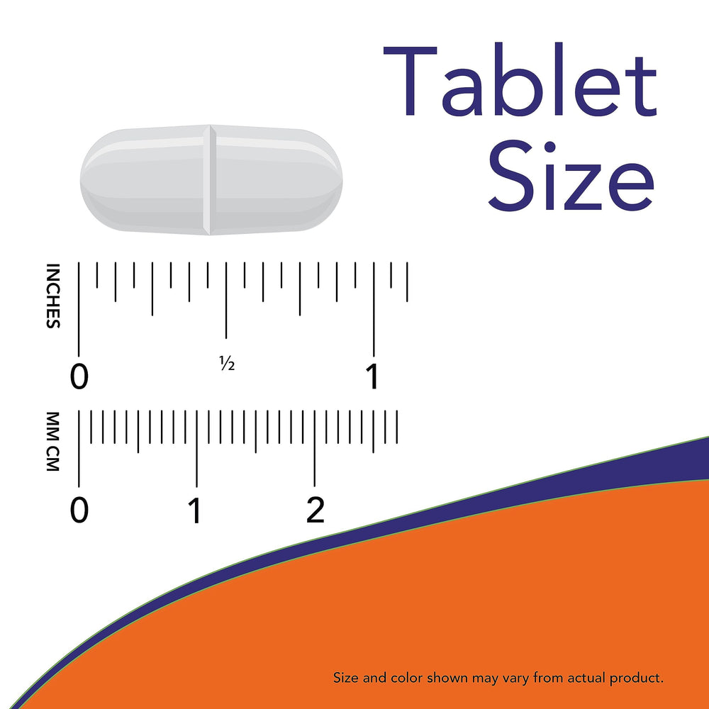 NOW Foods Magnesium Citrate tablet closeup emphasizing smooth texture.