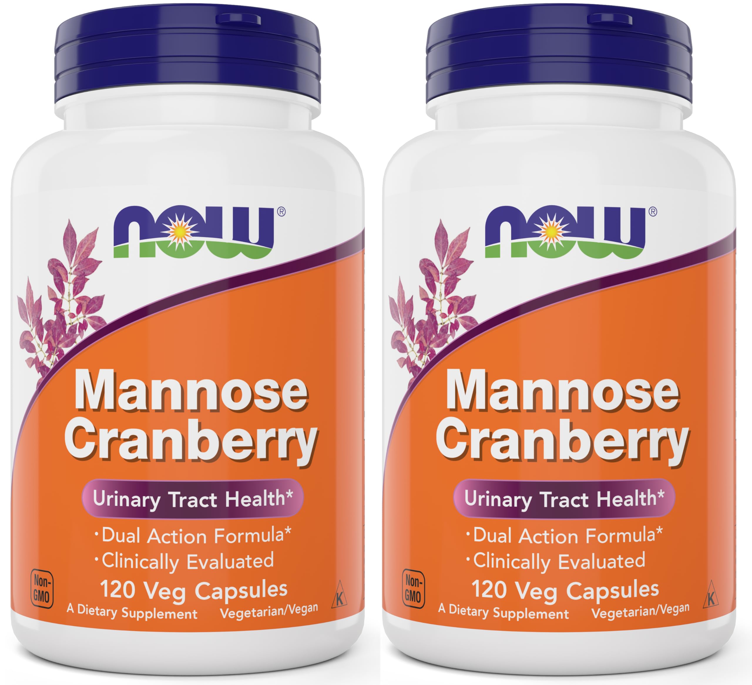 NOW Foods Mannose Cranberry bottle front showing two-in-one UT support possibilities