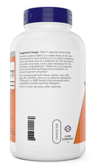 NOW Foods NAC 600 mg capsules for convenient twice-daily dosing