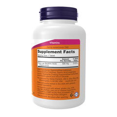 Now Foods Niacin tablet closeup highlights sustained-release for steady absorption
