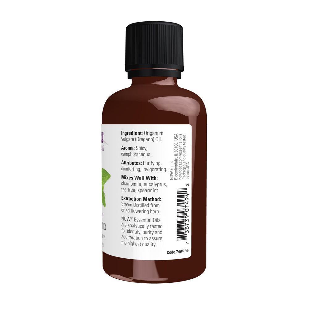 Now Foods oregano oil in diffuser releasing a warm, inviting scent
