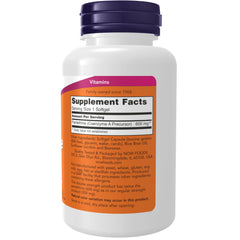 NOW Foods Pantethine 600 mg capsules for easy daily dosing