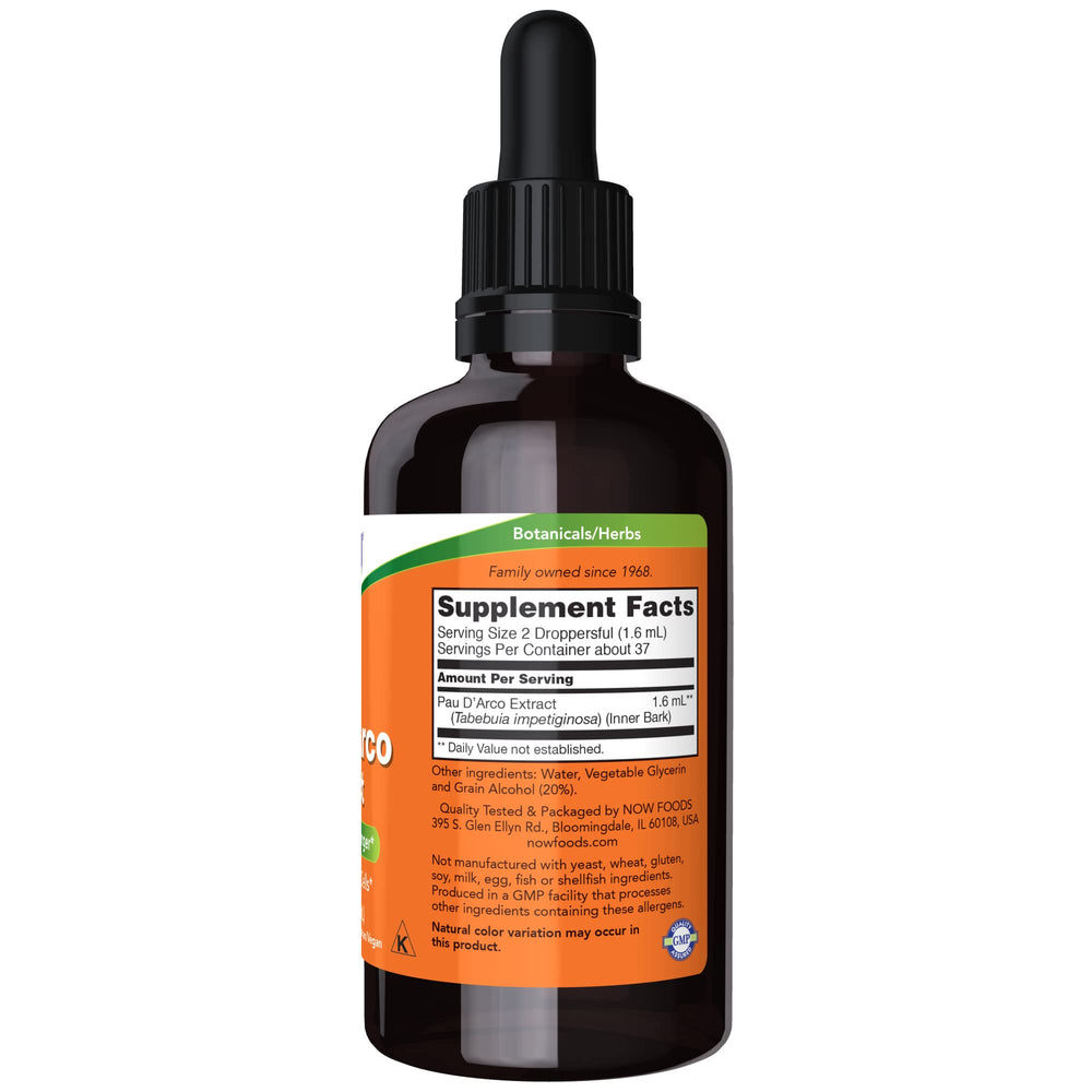 NOW Foods Pau D'Arco dropper; easy dosing for daily use