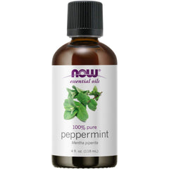 NOW Foods Peppermint Oil bottle 4 oz for diffusing and fresh air.