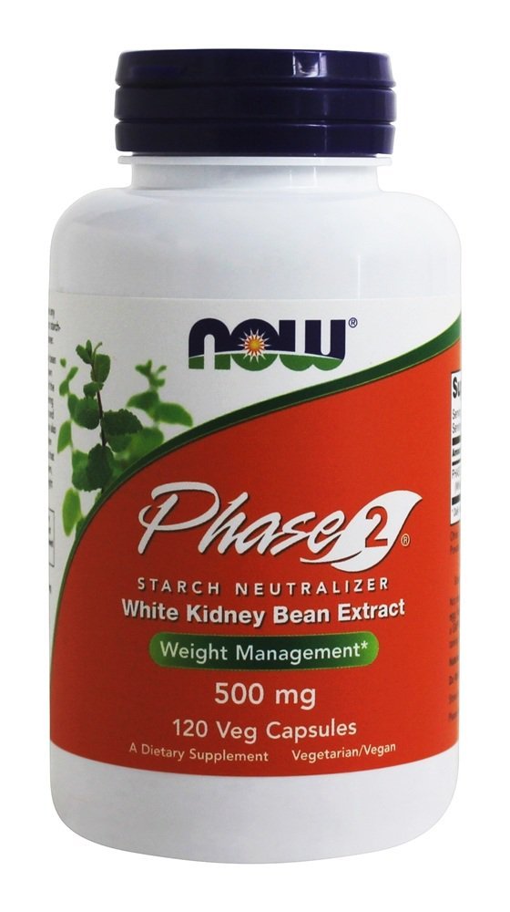 Now Foods Phase-2 bottle front showing starch management for meals.