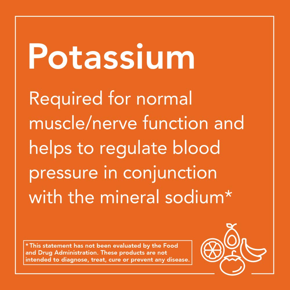 NOW Foods Potassium Citrate vegan packaging communicates allergen-free formula.