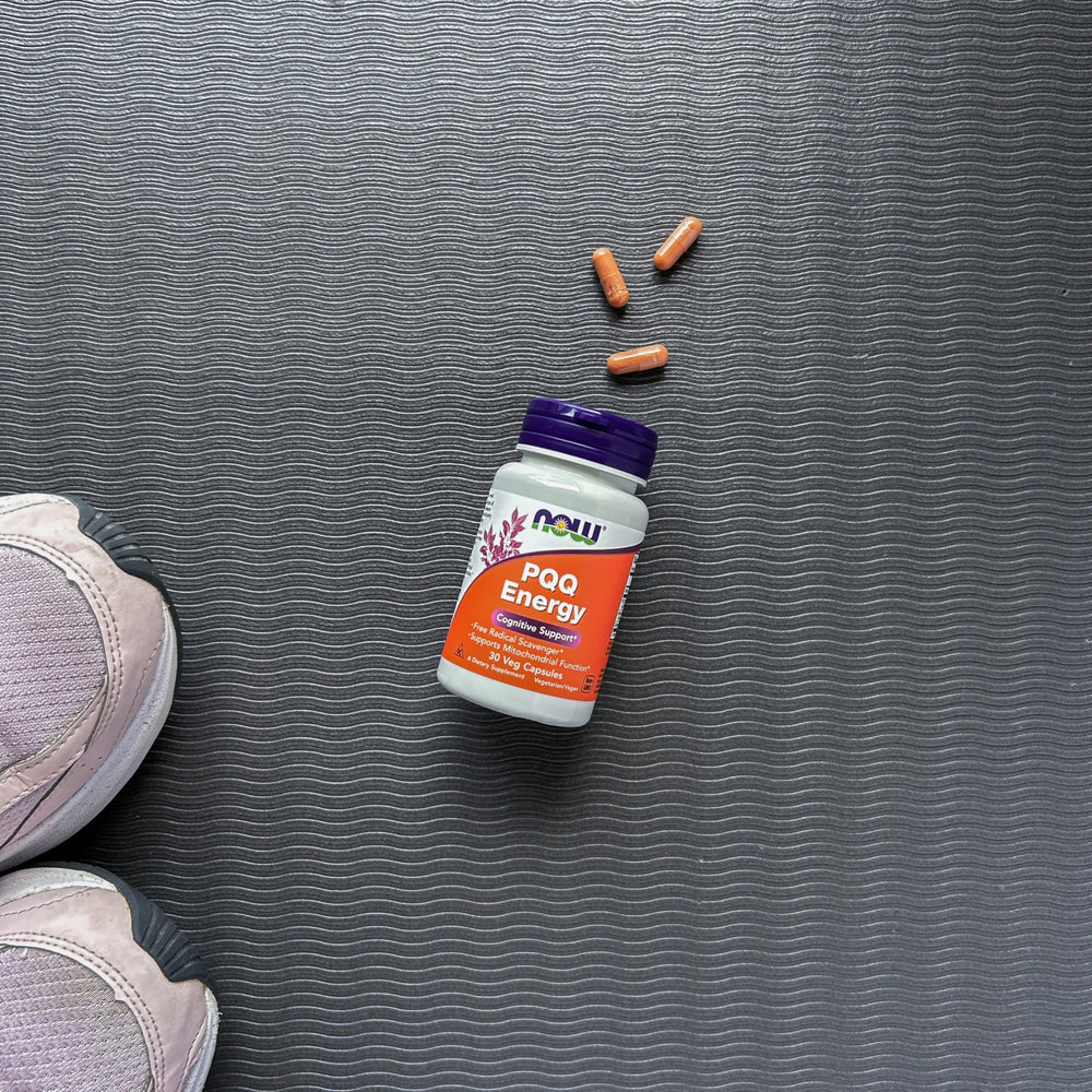 NOW Foods PQQ Energy label highlighting free radical scavenger potential