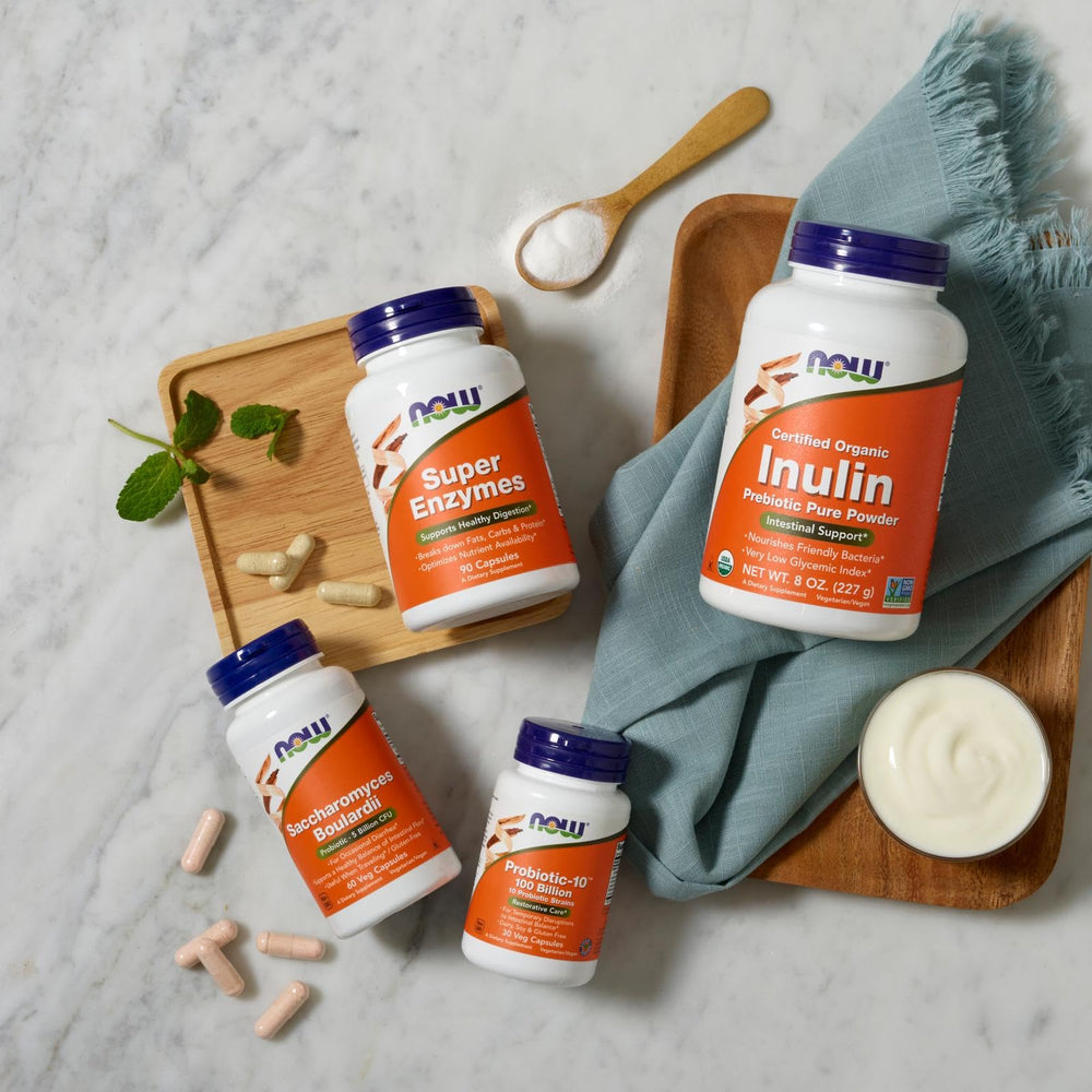 NOW Foods Probiotic-10 vegan icon confirms plant-based ingestion options