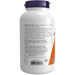 NOW Foods Psyllium Husk bulking-action in liquid illustrates volume expansion concept.