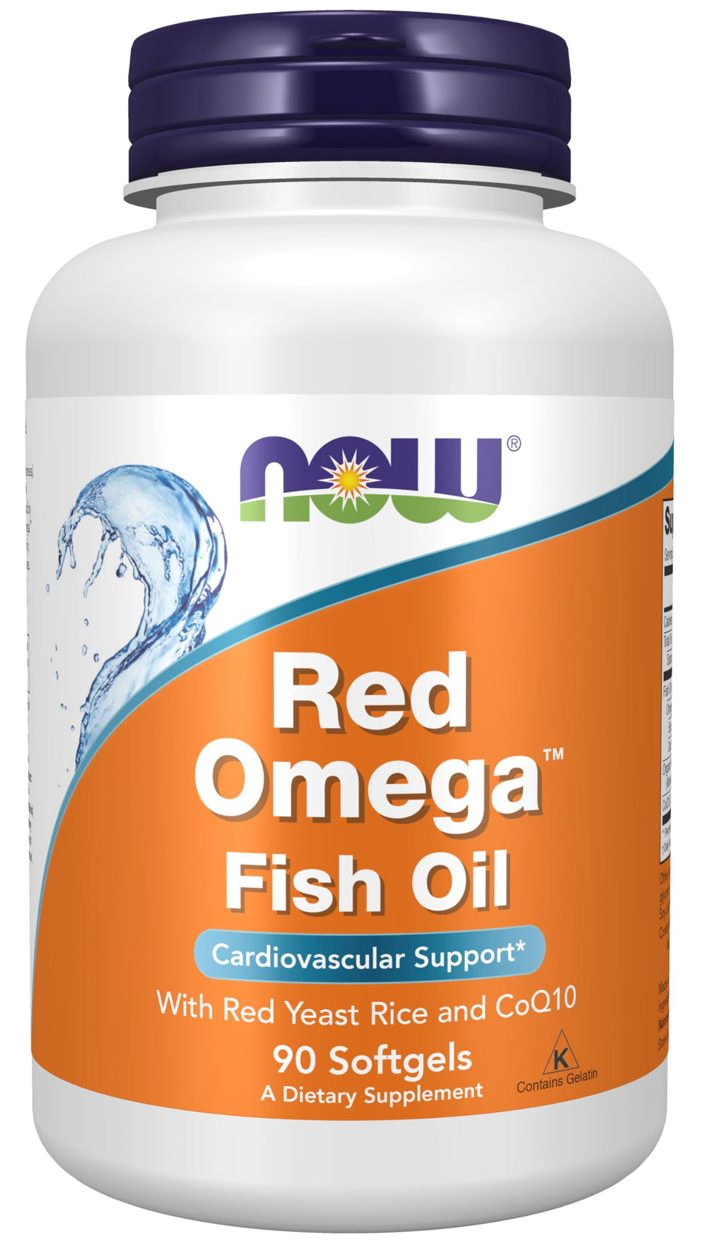 NOW Foods Red Omega bottle front for daily cardiovascular support