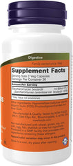 Now Foods Saccharomyces boulardii label showcases probiotic yeast with acid resistance for the gut.