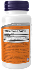 NOW Foods SAMe bottle front showing label and 60 tablets.