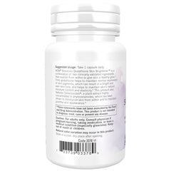 Capsules of NOW Foods Glutathione Skin Brightener ready for daily consumption.