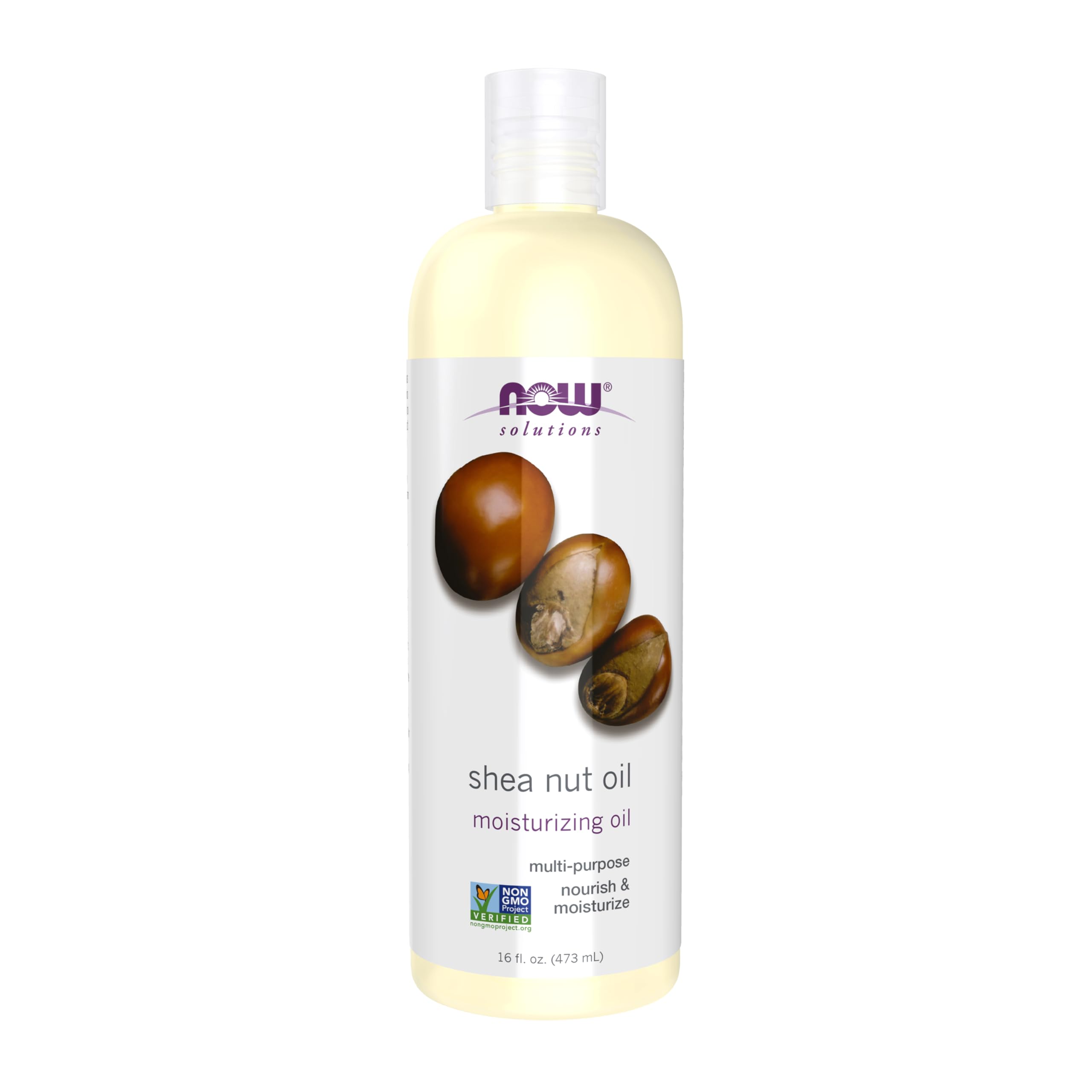 NOW Foods Shea Nut Oil bottle pour demonstrates quick skin hydration