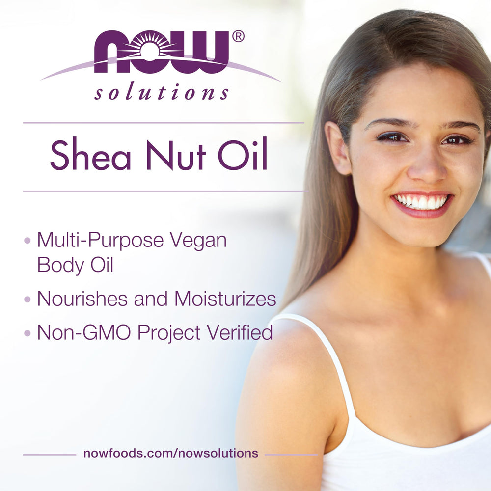NOW Foods Shea Nut Oil applied to skin for non-greasy moisturization
