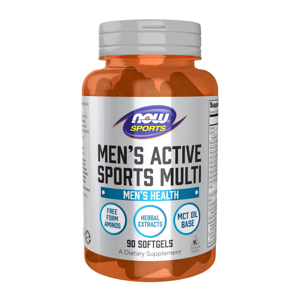 NOW Foods Men’s Extreme Sports Multi bottle with free-form amino acids for workouts