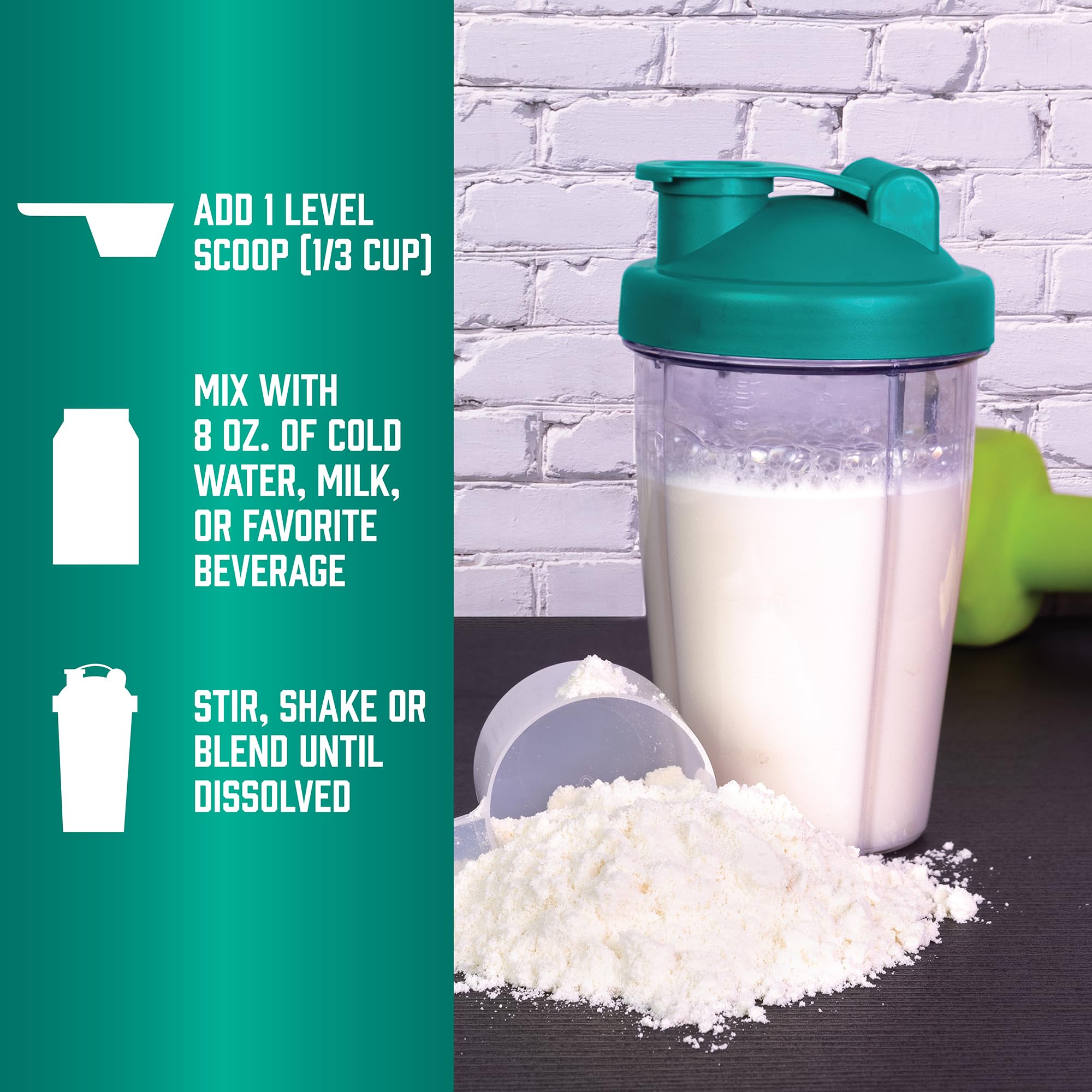 NOW Foods Whey Protein high BV image showcases premium protein quality.