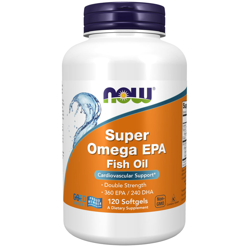 NOW Foods Super Omega EPA bottle for daily omega-3 intake