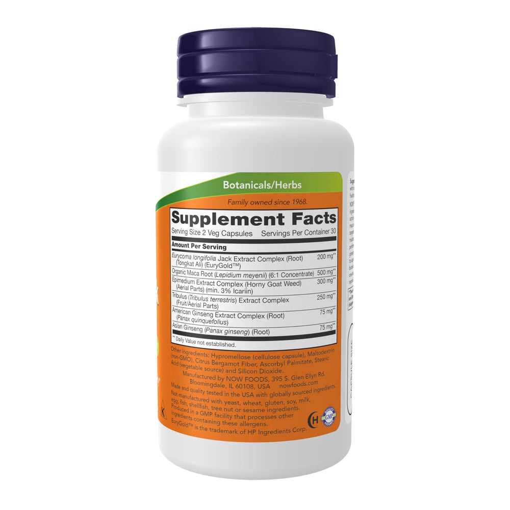 NOW Foods TestoJack 200 capsules for daily vitality support
