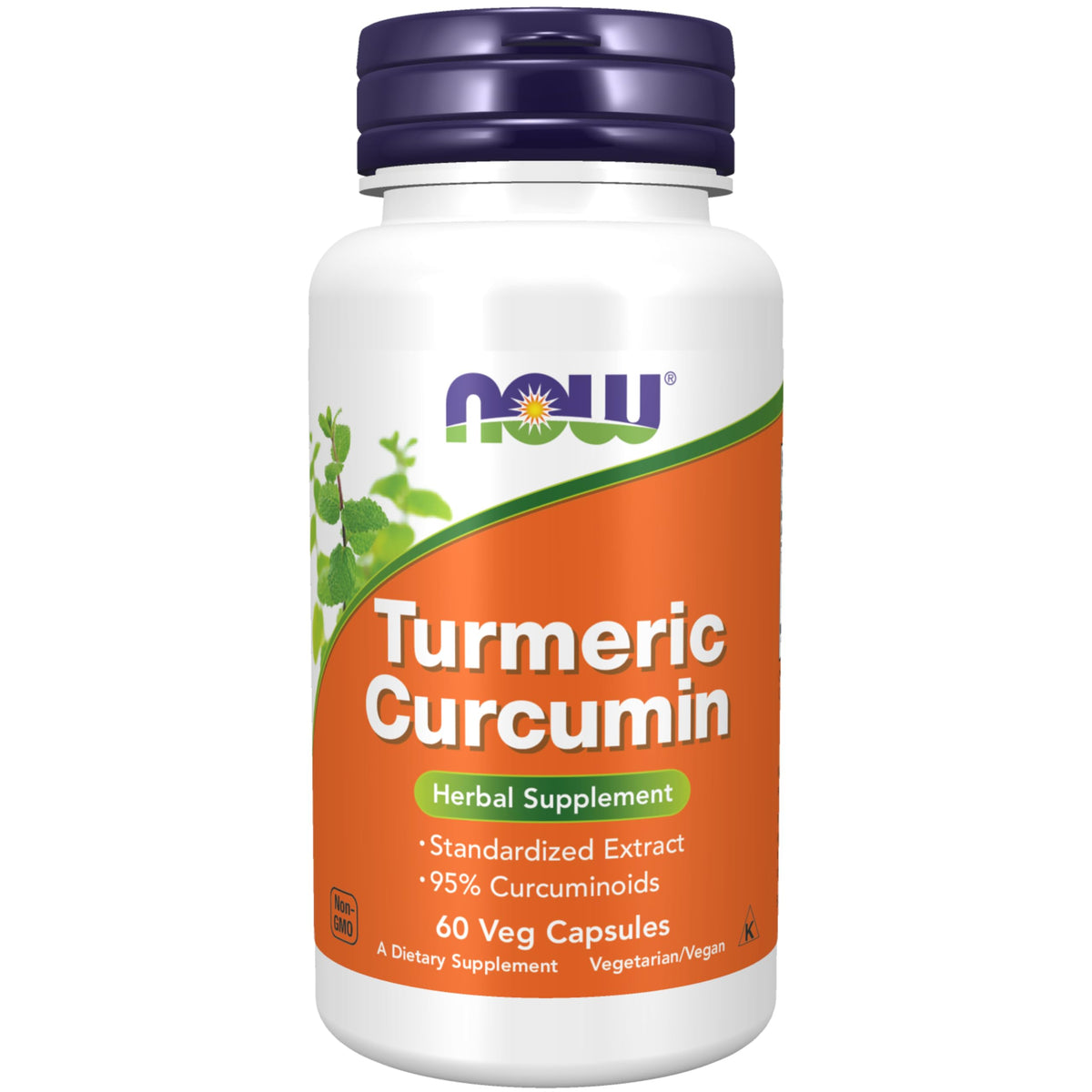 NOW Foods Turmeric Curcumin capsules bottle for convenient daily use