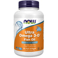 NOW Foods Ultra Omega 3-D™ – Omega-3 Fish Oil + Vitamin D-3, 600 mg EPA / 300 mg DHA per Softgel, 1,000 IU Vitamin D-3, Lemon Flavor, 90 Softgels