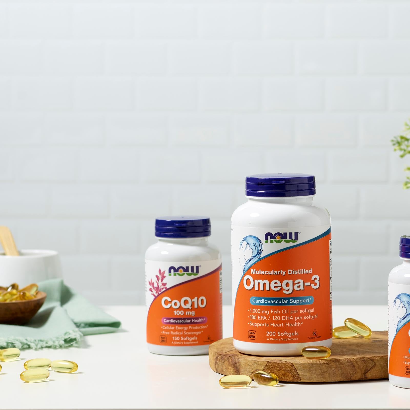 Packaging scene of NOW Foods Ultra Omega-3 produced in the USA.