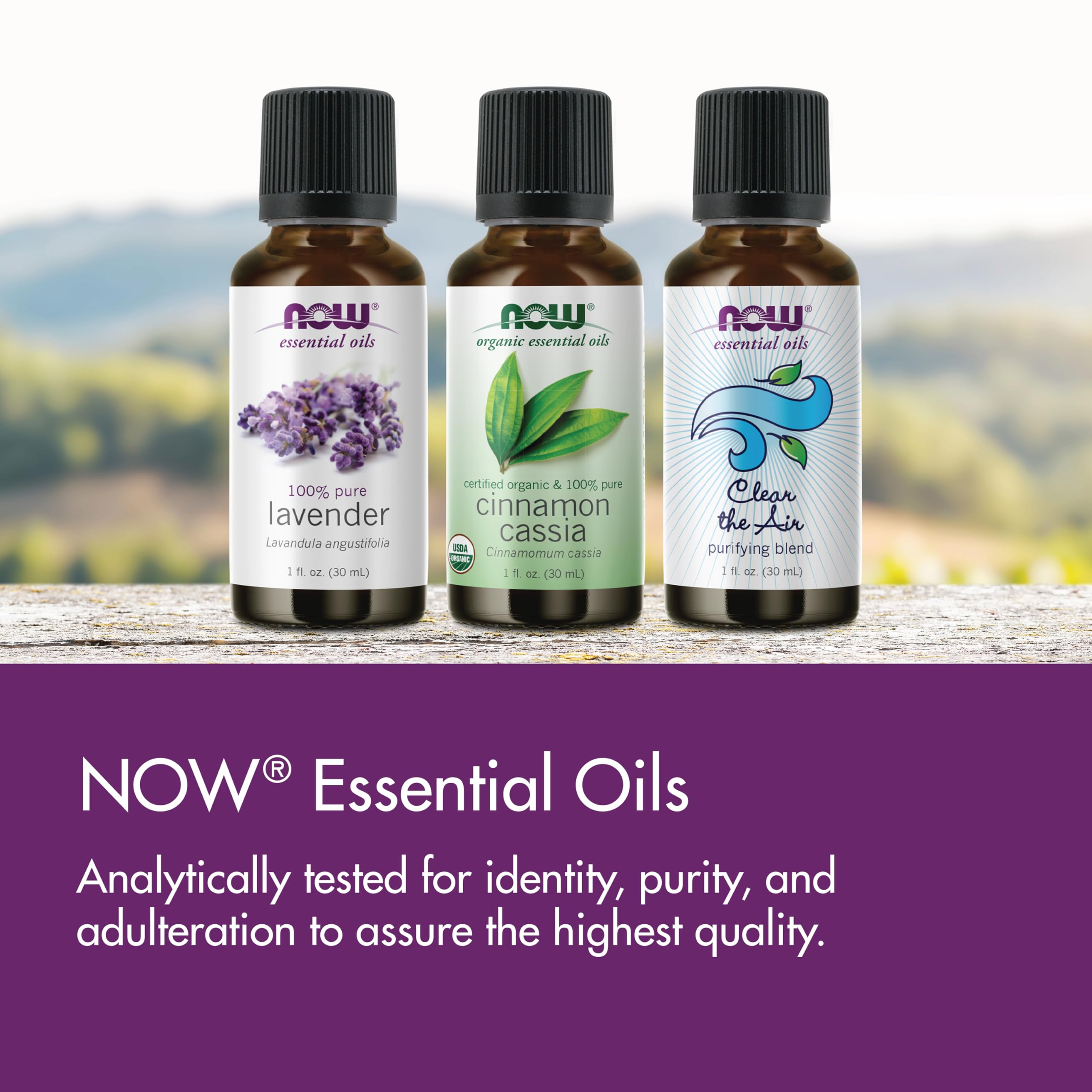 NOW Foods Diffuser with 1–2 hour timer for convenient fragrance sessions.
