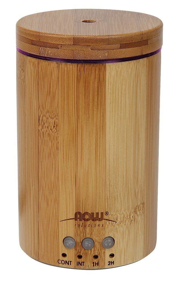 NOW Foods Ultrasonic Diffuser fill with water and oils for instant ambiance.