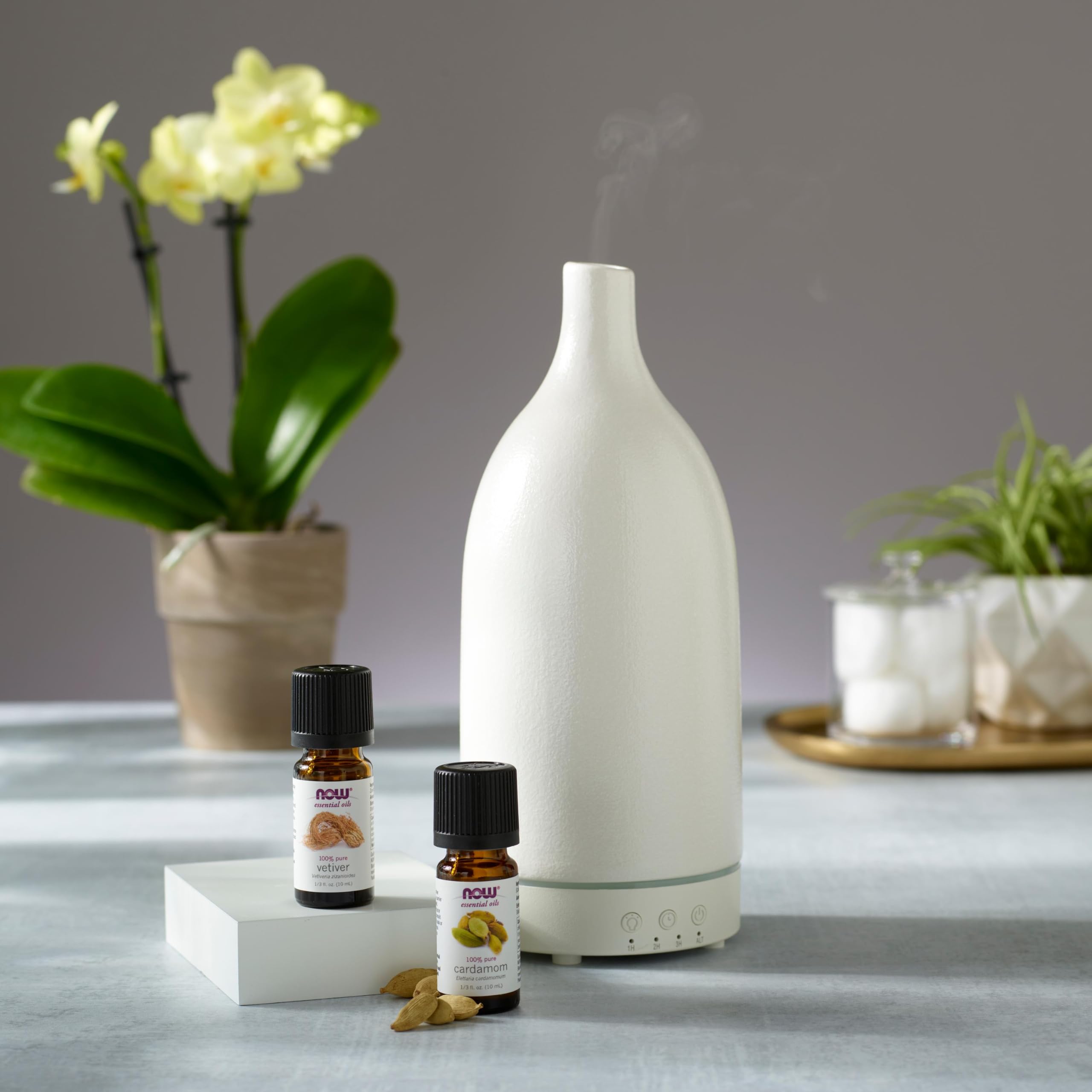 NOW Foods Vetiver Oil dropper bottle for controlled, single drops