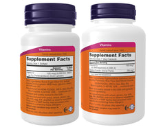 NOW Foods Vitamin D-3 softgels closeup highlighting texture and potency