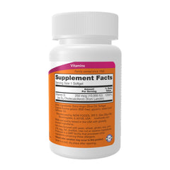 NOW Foods Vitamin D3 softgels capsule closeup highlights high potency for daily use