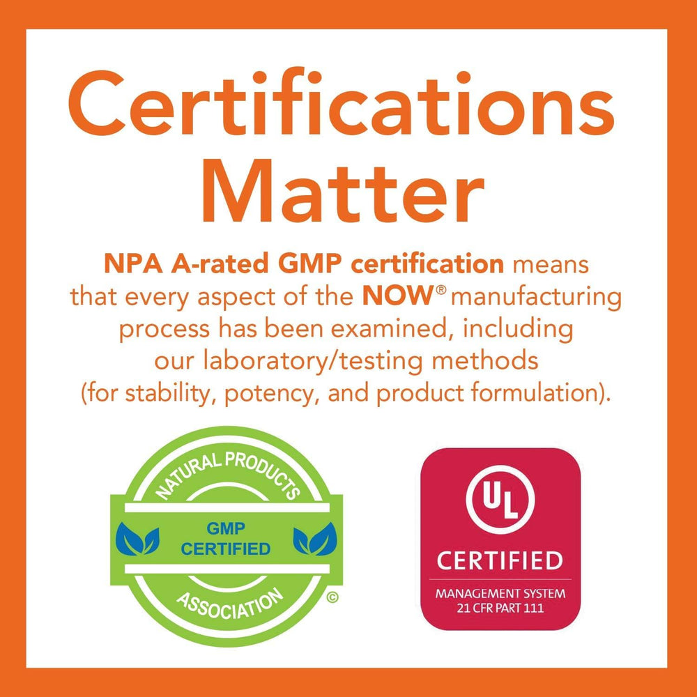 NOW Foods Vitamin D3 K2 kosher certification logo to reassure quality.